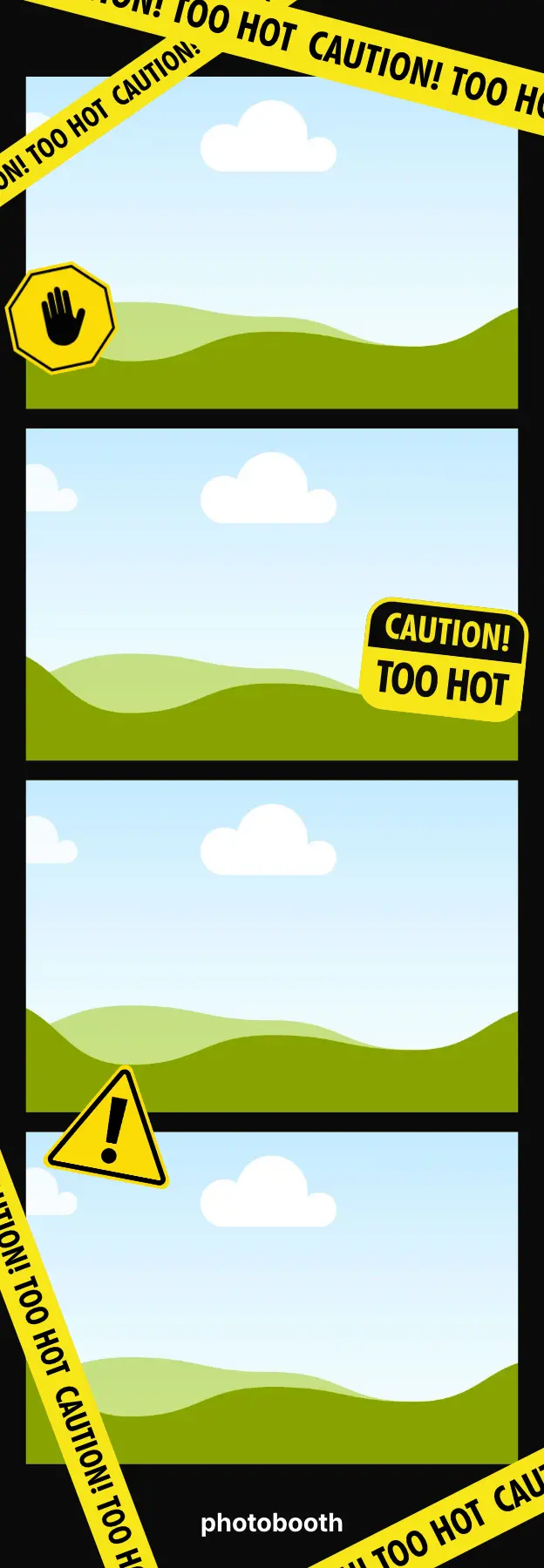 Caution! Too Hot Halloween layout