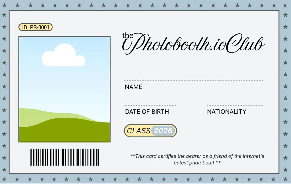student id card layout